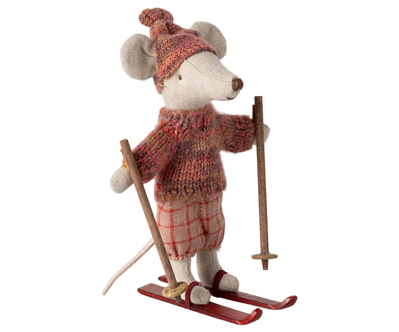 Maileg Winter Mouse with Ski Set, Big Sister