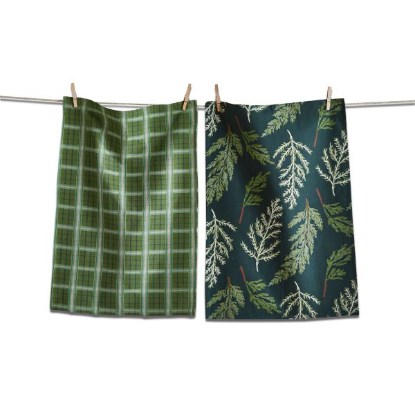 Juniper Sprig Dishtowel, Set/2