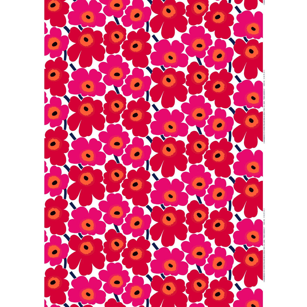 Marimekko Pieni Unikko 100% Cotton Fabric, Red