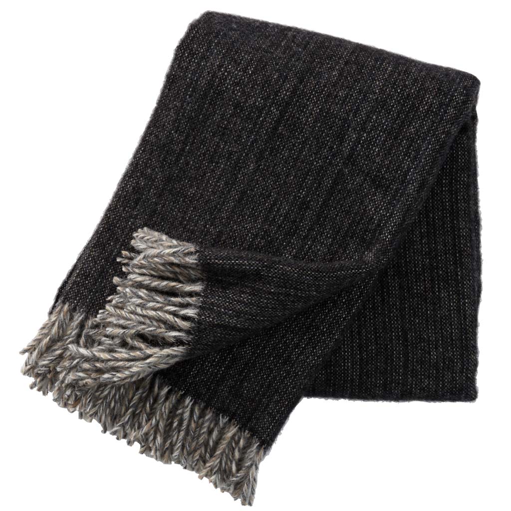 Klippan Wool Throw, Björk Black