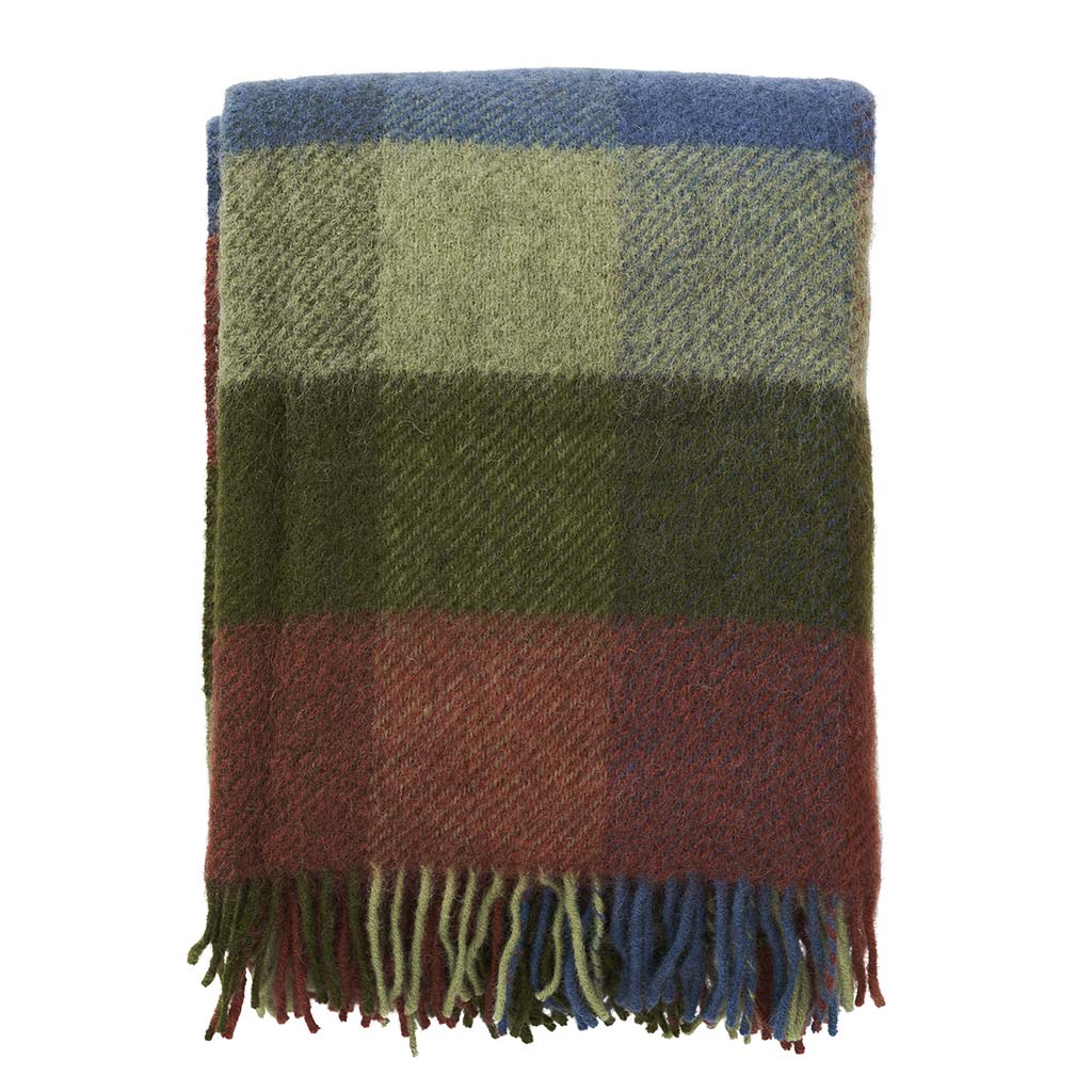 Klippan Wool Throw, Gotland Multi Green