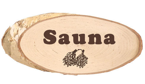 Birch Sauna Sign