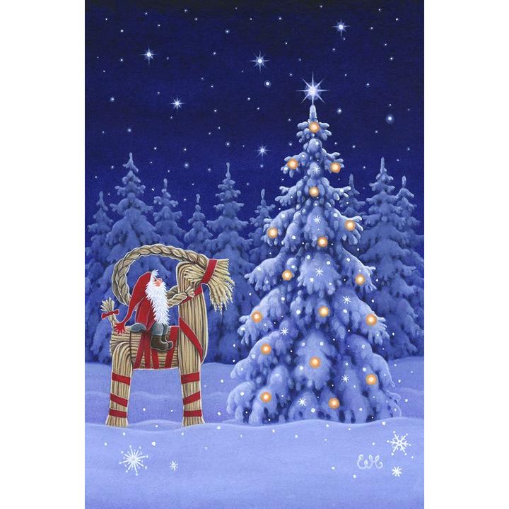 Eva Melhuish Straw Goat Christmas Cards, Box of 12