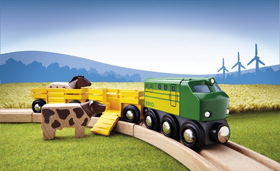 Brio Farm Train Set