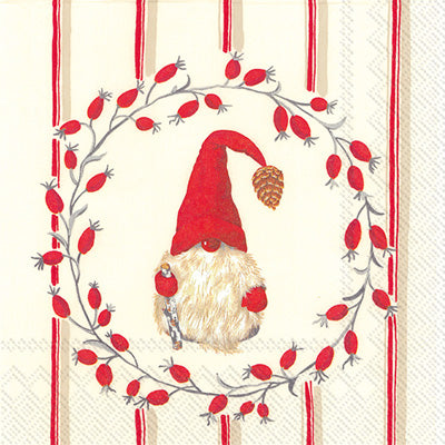 Little Nisse Red Cocktail Napkins