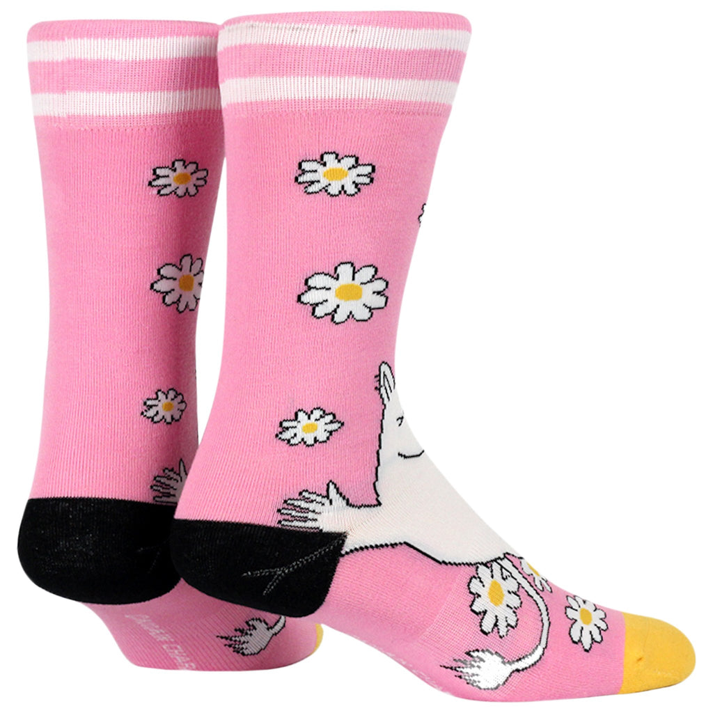 Moomin Pink Stripe Socks, SM/MD