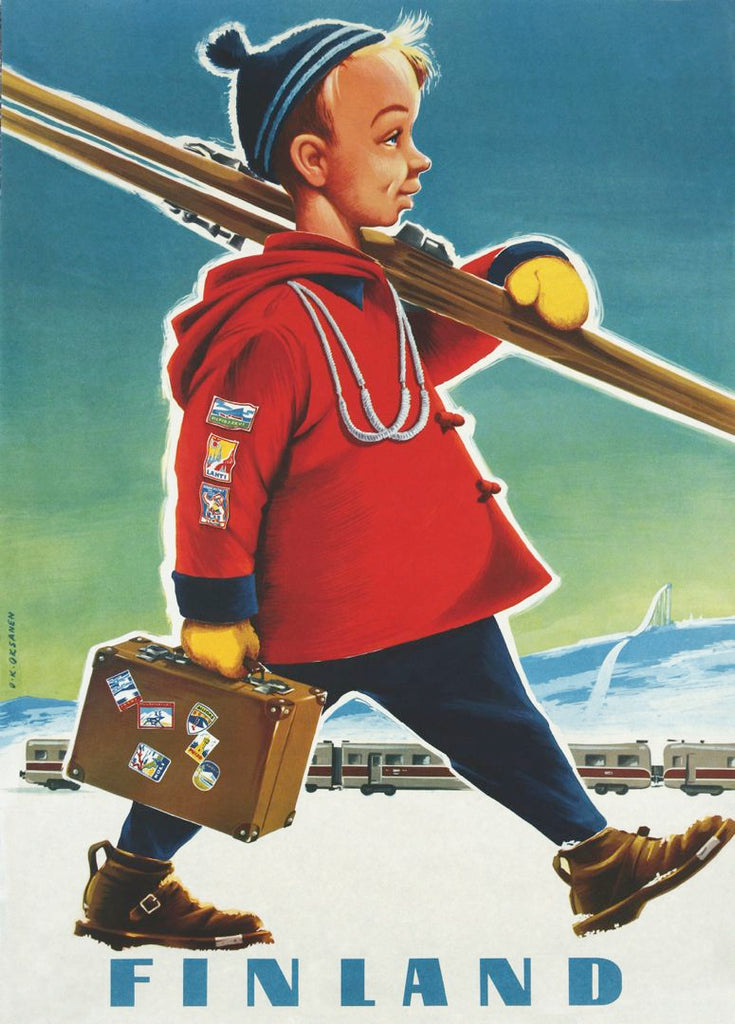 Come to Finland Poster, The Ski Boy