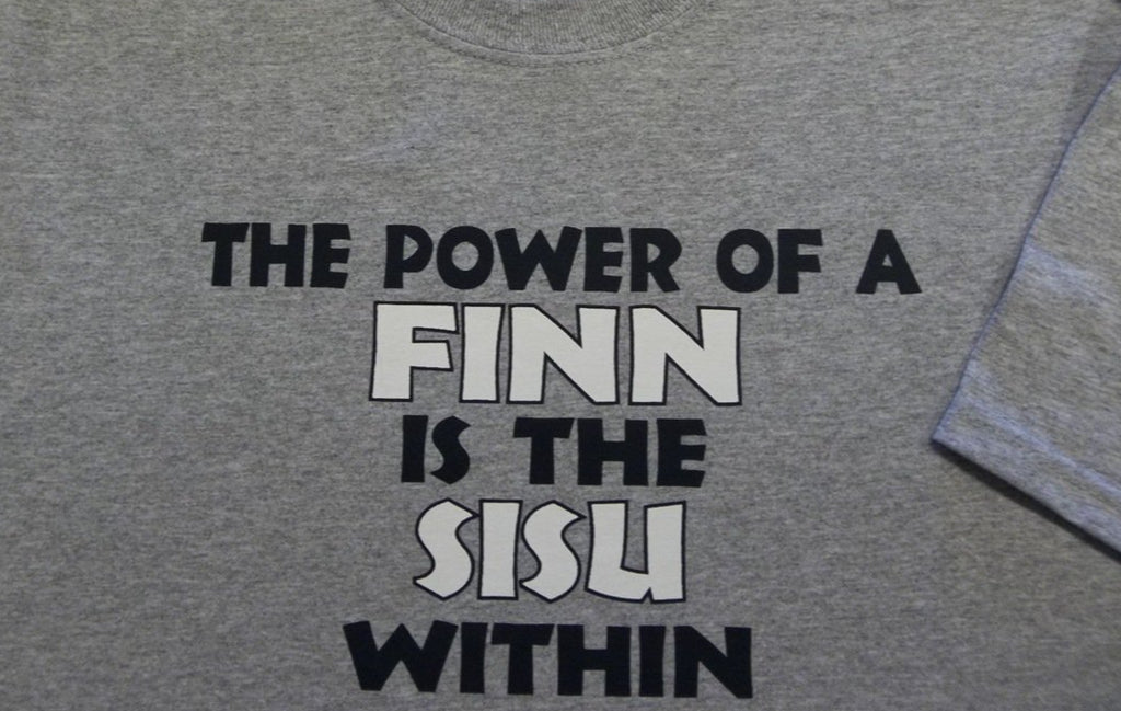 The Power of a Finn is the Sisu within T-shirt, Grey