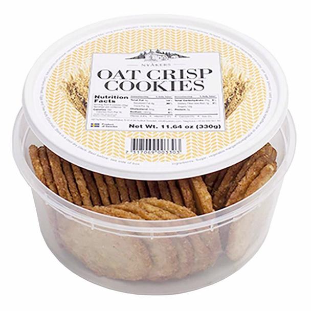 Nyåkers Oat Crisp Cookies in Tub