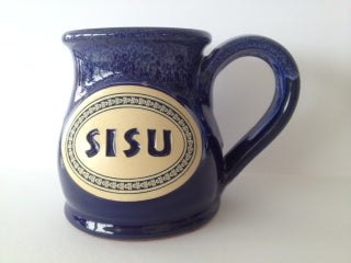 Sisu Pottery Mug, Dark Blue