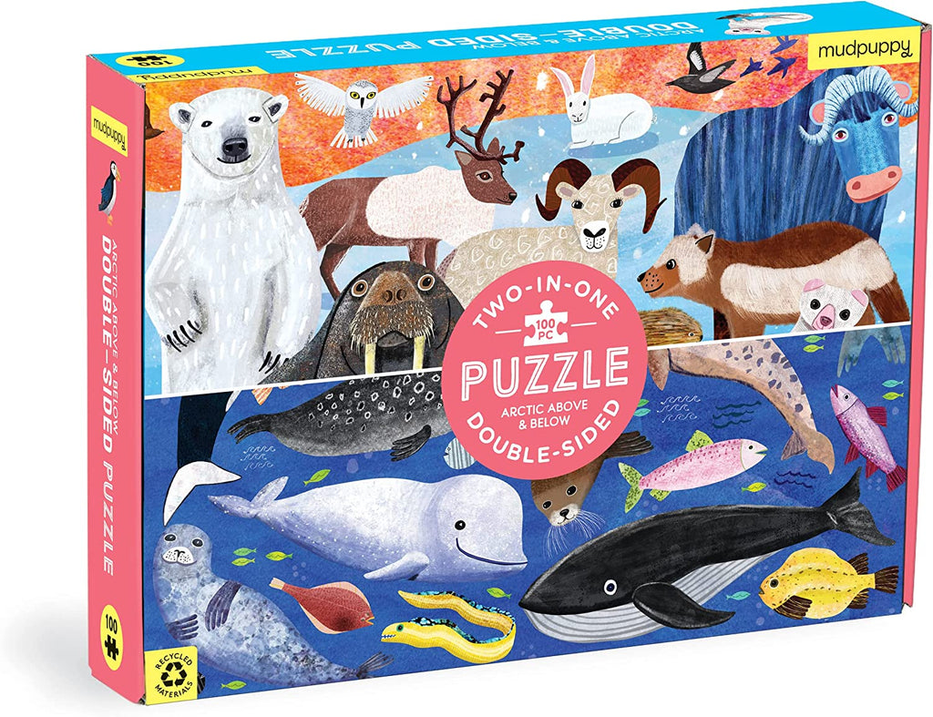 Arctic Above & Below 100 Piece Double-Sided Puzzle