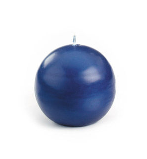 Ball Candles, Box of 4, Navy