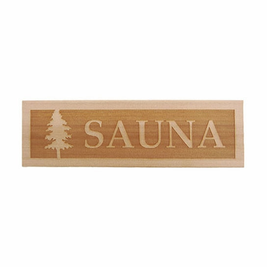 Cedar Sauna Sign