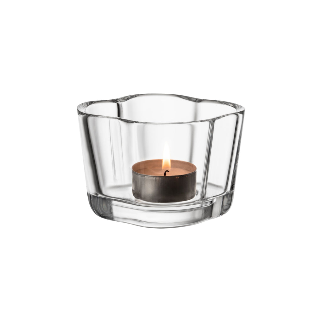 Aalto Tealight Candleholder, Clear