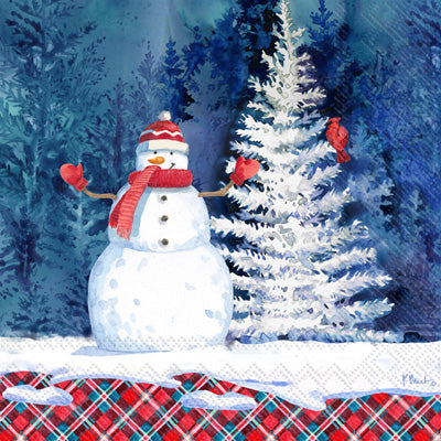 Frosted Snowman Lunch Napkin