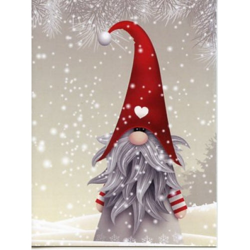 Gnome in Snow Christmas Cards, Box of 12