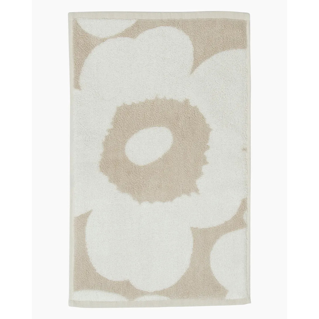 Marimekko Unikko Guest Towel, Beige/White