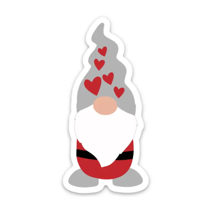 Heart Boy Gnome Sticker