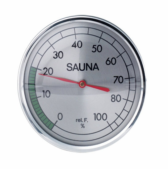 Chrome Sauna Hygrometer