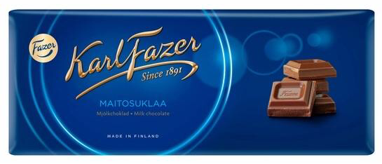 Karl Fazer Milk Chocolate Bar