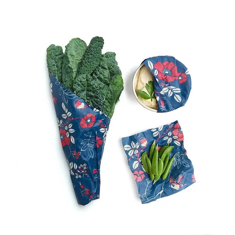 Bee’s Wrap Botanical & Birds Print 3 Pack