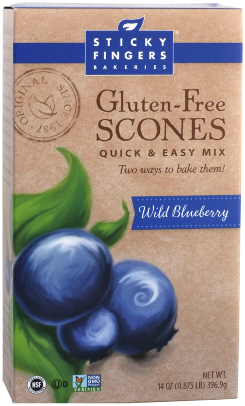 Sticky Fingers Blueberry Gluten Free Scone Mix