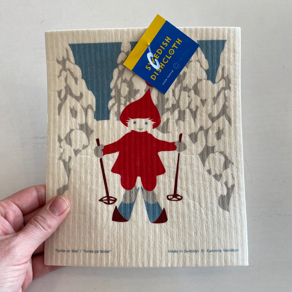 Swedish Dishcloth - Snowy Red House – Touch of Finland