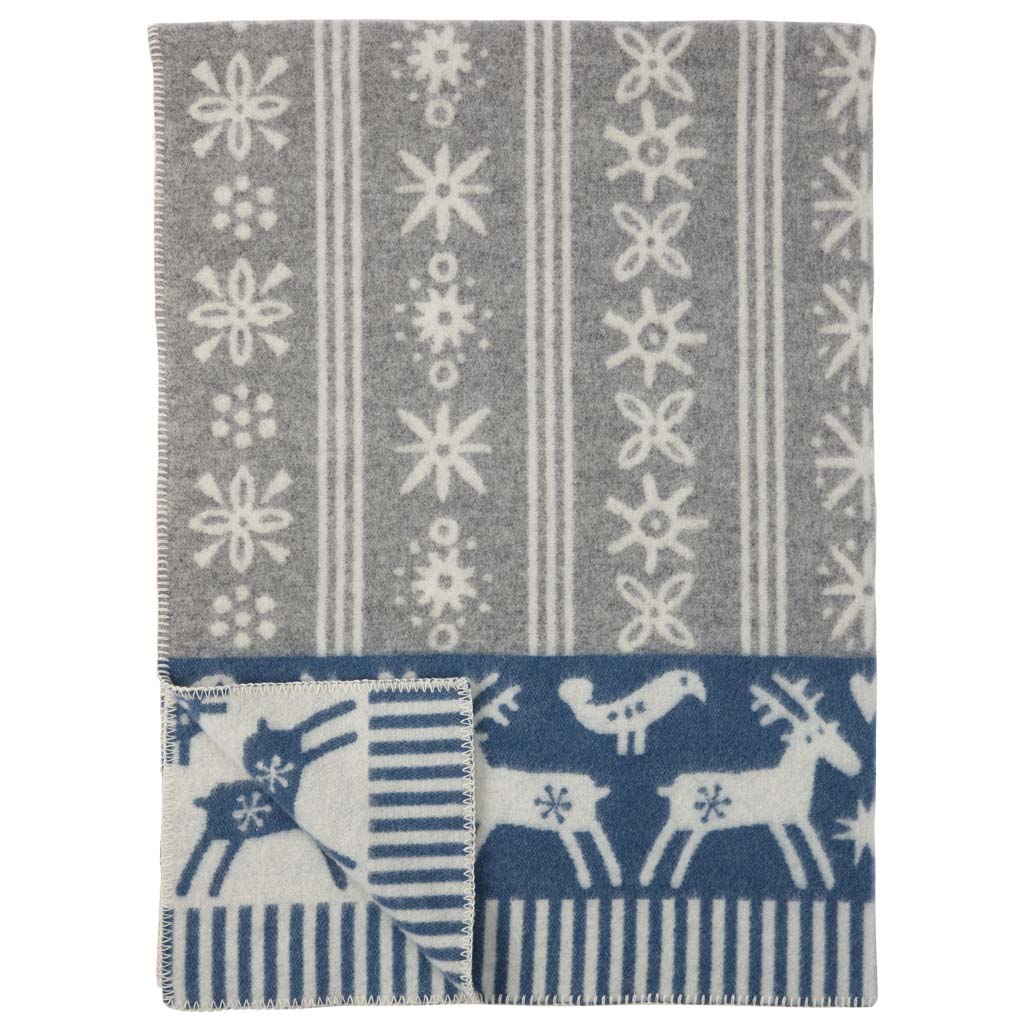 Klippan Wool Blanket, Lapland Blue