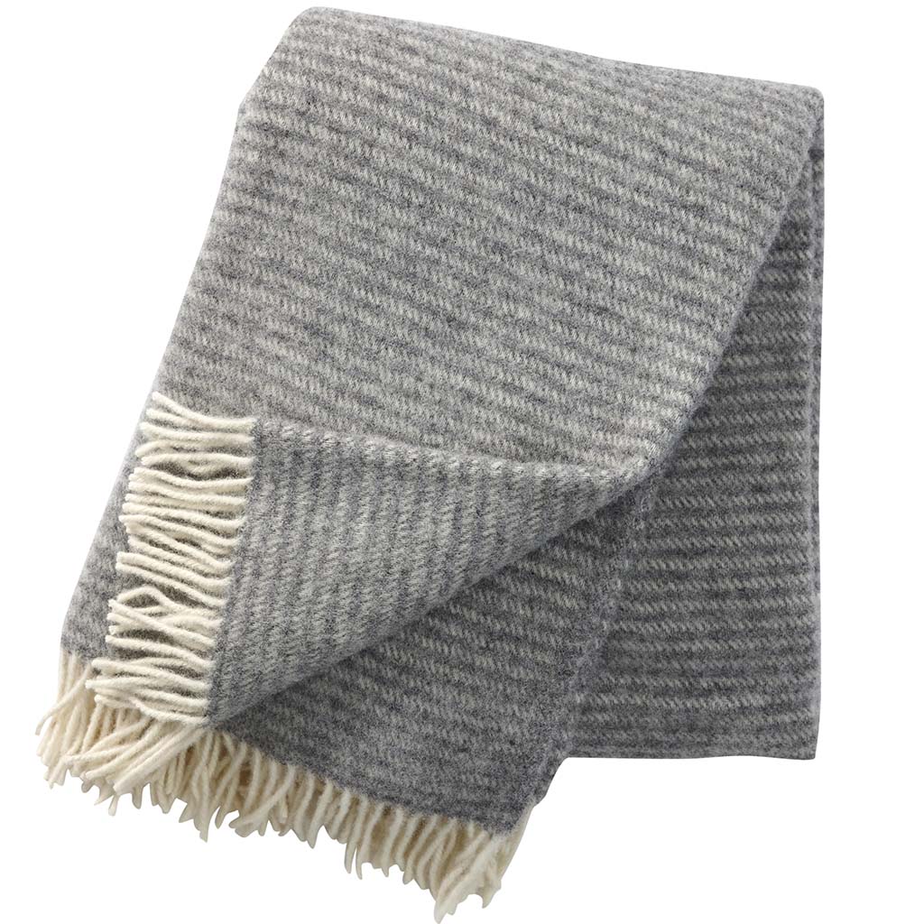 Klippan Wool Throw, Ralph Light Grey