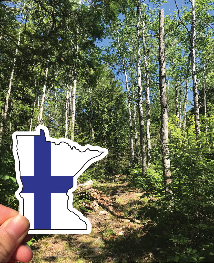 Minnesota Finnish Flag Sticker