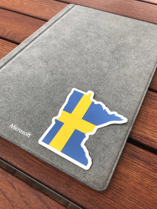 Minnesota Swedish Flag Sticker
