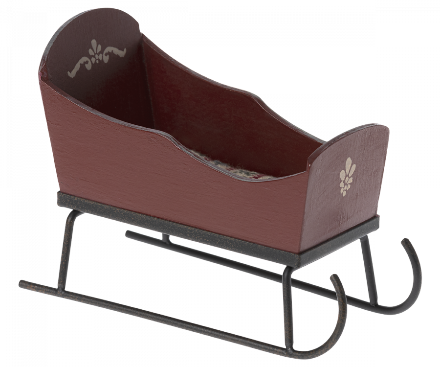 Maileg Sleigh Red, Mouse
