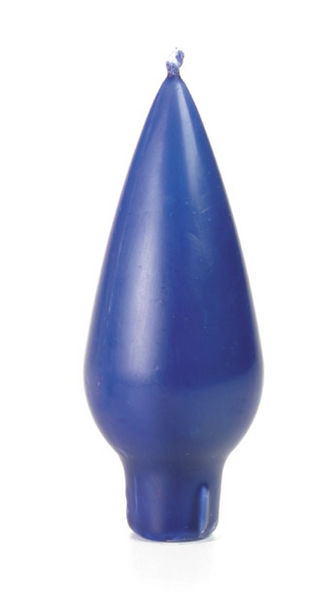 Small Drop Candle Pair, Navy