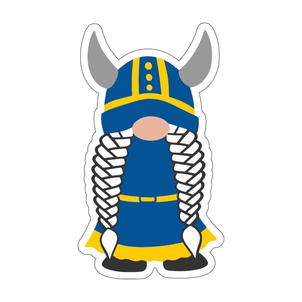 Swedish Viking Girl Gnome Sticker