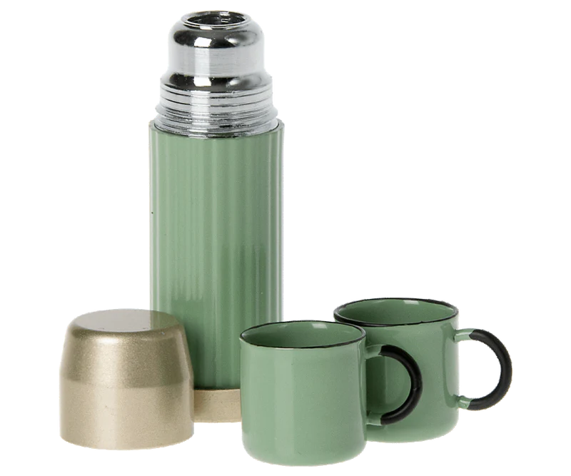 Maileg Thermos and Cups, Mint