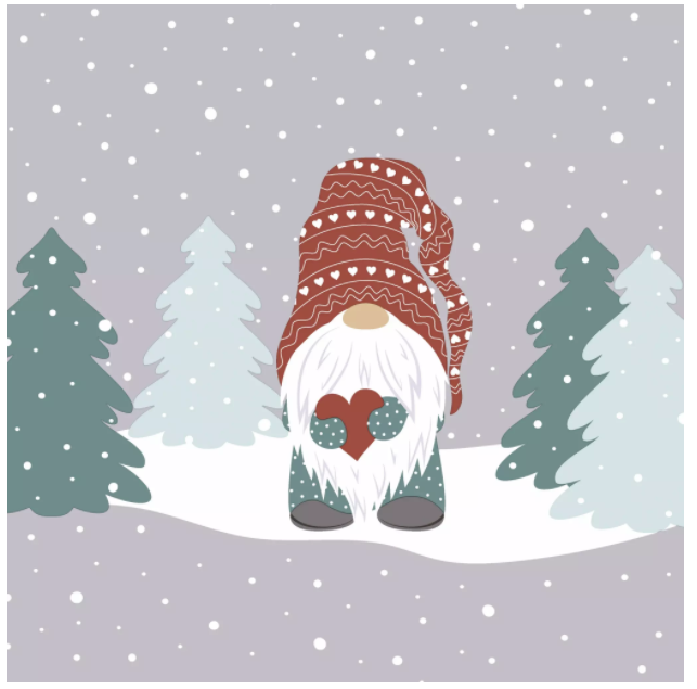 Tomte in Forest Paper Napkins