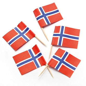 Norway Flag Toothpicks