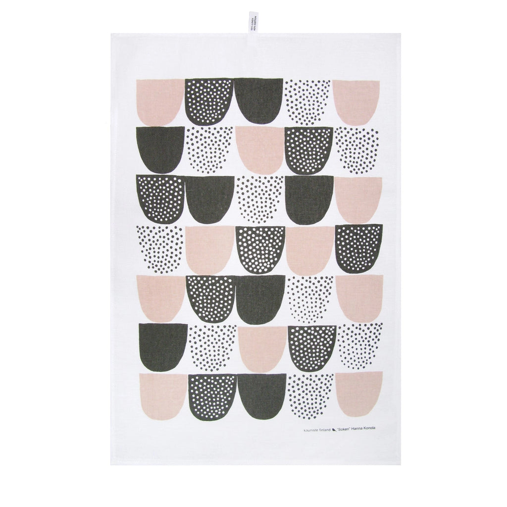 Kauniste Pink Graphic Kitchen Towel