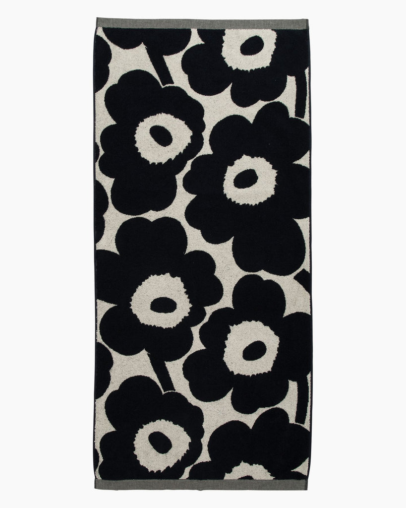 Marimekko Unikko Bath Towel, Dark Blue