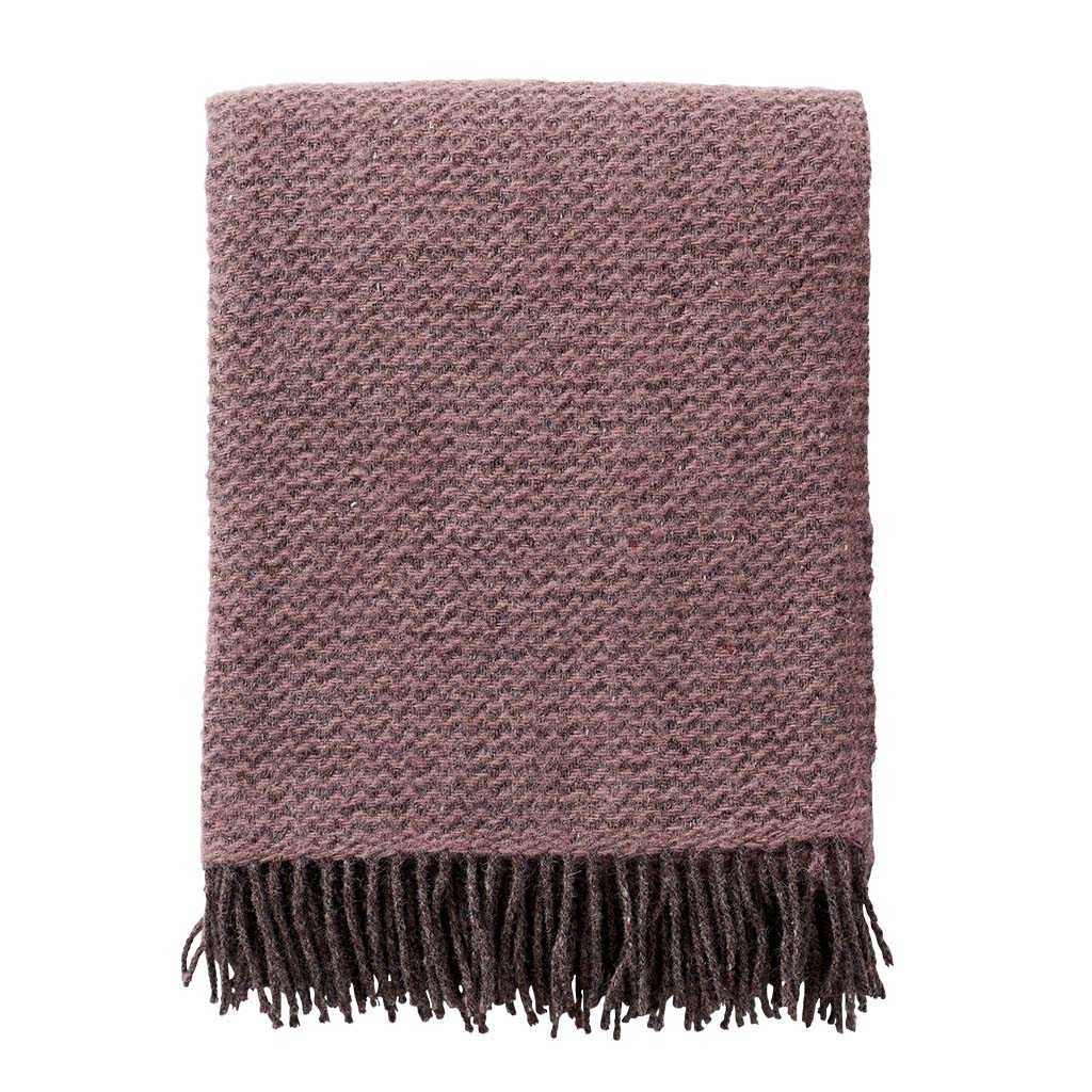 Klippan Wool Throw, Wave Rose Cloud